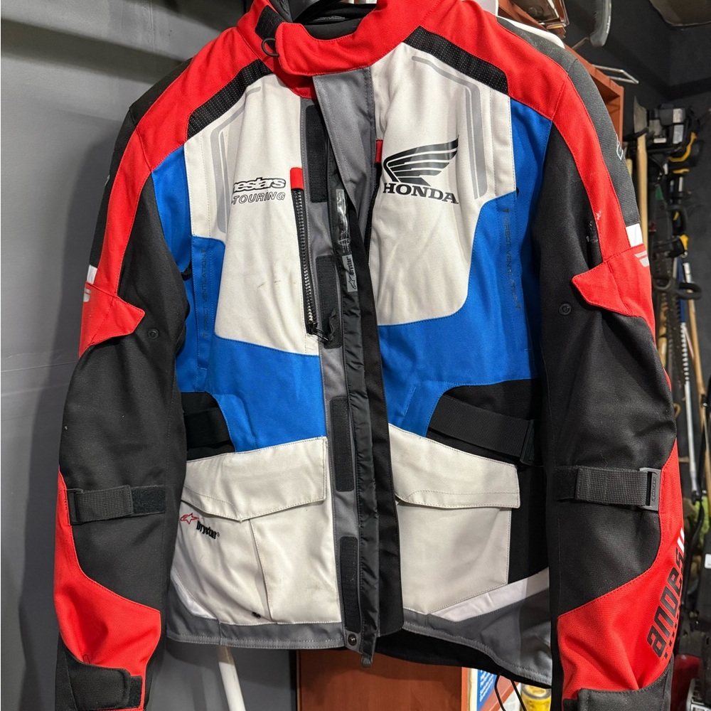 Alpinestars Red, Blue, Black, and White Performance Jacket